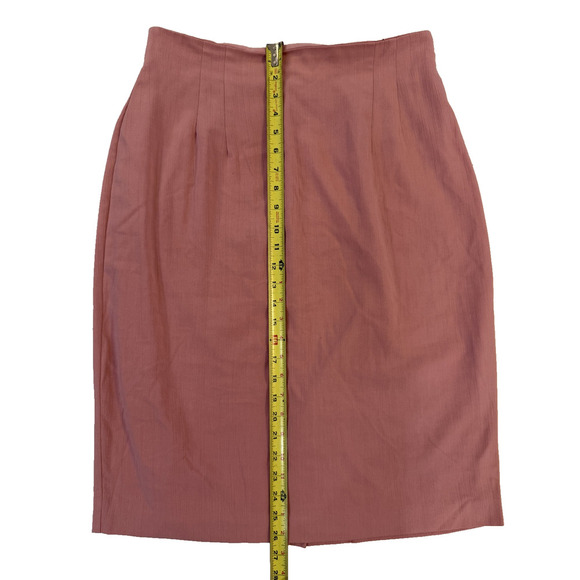 Modiano Skirt Womens 14 Pink Elastic Waist Vintage Style Midi Lightweight USA - Picture 2 of 5